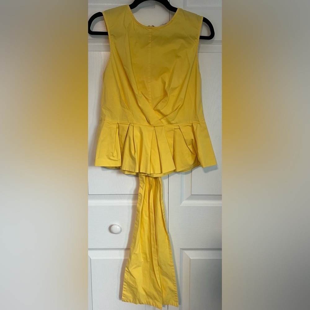 Women's Derek Lam Sleeveless Peplum Top With Sash